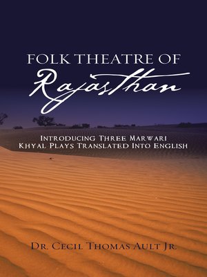 cover image of Folk Theatre of Rajasthan